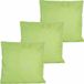 Anna's Collection Coussins d'extérieur - 3 pièces - Vert - 60 x 60 cm