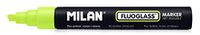 Milan MILAN® Fluoglass glasmarkers, afgeschuinde punt, geel, 12 stuks