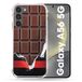 Cokitec Samsung Galaxy A56 5G Textuur Trompe Eye Chocolade Versterkte hoes