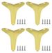Solidchoice - Pieds de meuble triangulaires en métal pour remplacement