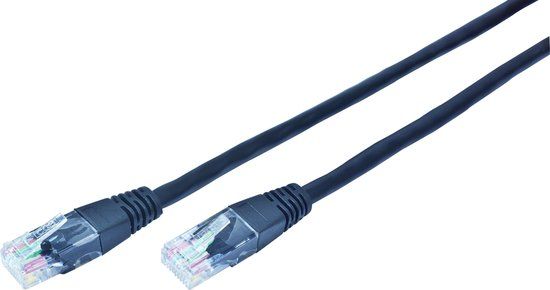 Gembird PP12-5M/BK - Netwerkkabel, UTP Cat5E, zwart, 5m