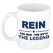 Bellatio Decorations Rein cadeau mok - man myth legend - naam koffiemok / beker - wit en blauw - 300 ml - verjaardag