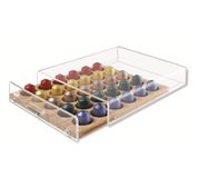 Macom 835 Koffiecapsulehouder - Transparant - Hout