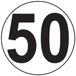 Ambiance Sticker snelheidssticker, 50 km/u, 15 cm