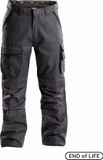 DASSY Canvas werkbroek met kniezakken ANTRACIETGRIJS/ZWART - Maat 60