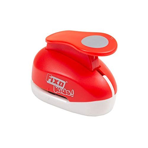 Fixo Punch met vorm - Cirkel - 3,8 cm - Rood - Groot