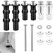 Non-branded Universal Mounting Set for Toilet Seat Screws Replacement Hinges
