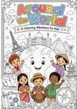 Around the World: A Colouring Adventure for kids
