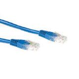 ACT Blauwe 7 meter U/UTP CAT6A patchkabels met RJ45 connectoren IB3807