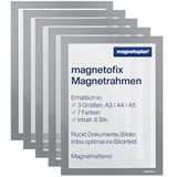 magnetoplan | Magnetofix kijkvenster | formaat DIN A4 | VE 5 stuks | frame grijs