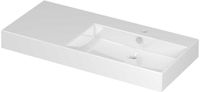 Wastafel INK Unlimited Wastafel Porselein Rechts Zonder Kraangat - 1000x450x110 mm - Glans Wit
