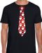 Bellatio Decorations Kerstmannen T-shirt Heren - Zwart - XXL