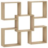 vidaXL Wandplank Sonoma Eiken 99,5 x 17 x 91 cm Bewerkt hout