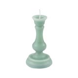 Kaars Arty Kaars in de vorm van kandelaar, D7 x H13 cm, Celadon
