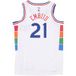 Maillot de basketball Dri-Fit Swingman No. 21 Joel Embiid Phi76e Homme Blanc/Couleurs originales de l'équipe