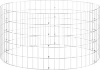 vidaXL Composteur Ø100x50 cm Acier galvanisé