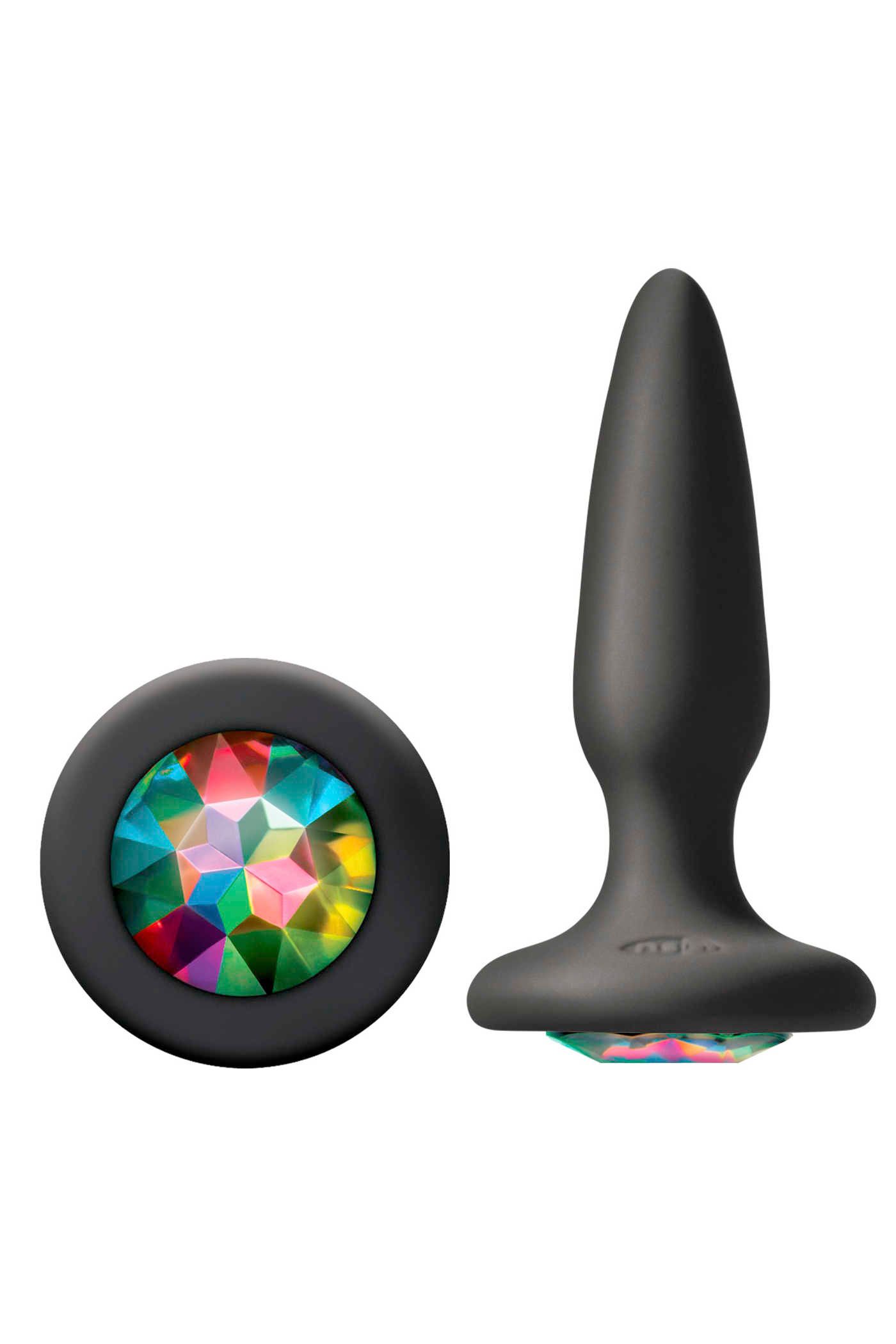 NS Novelties Butt Plug Glams Mini Rainbow Gem