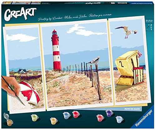 Ravensburger CreArt - Malen nach Zahlen 20277 – Beside the Seaside – ab 14 Jahren