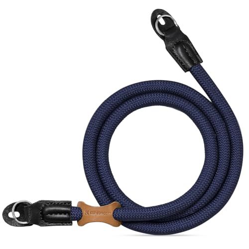 K&F CONCEPT Camera Neck Strap, 100cm Nylon Klimtouw Camera Nek Schouderriem voor Micro Single en DSLR Camera, Blauw, Eén maat