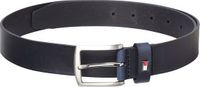Tommy Hilfiger New Denton Belt 4.0 Blauw Leer Herenriem 90 cm