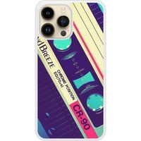 Apple Bedrukt siliconen hoesje compatibel met iPhone 14 Pro Max Cassette Vintage