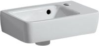 Geberit Renova Plan fontein - 36x25cm kraangat rechts - met overloop - wit