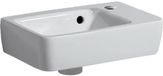 Geberit Renova Plan fontein - 36x25cm kraangat rechts - met overloop - wit