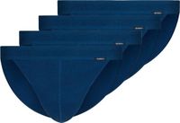 Skiny Slip Verpakking van 4 Blauw Katoen Effen Mannen S