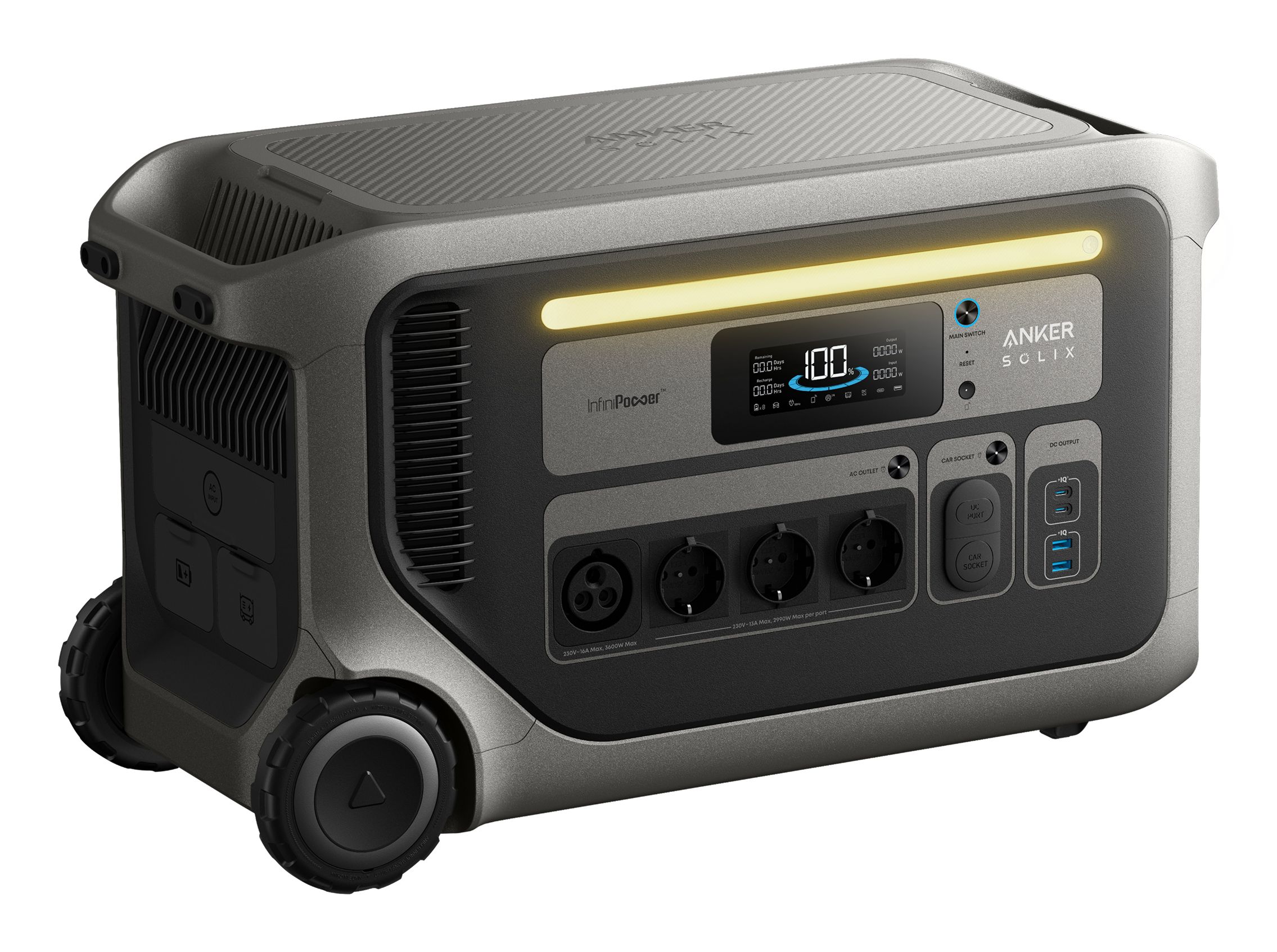 Anker SOLIX F3000 Power Station - 3.600W AC Output - 3.072Wh - EV & Zonne-compatibel