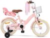 SJOEF Vélo enfant Fille 14 pouce Rose | Unicorn Design | Vélo enfant avec roulettes 3, 4 & 5 ans | 98-108 Taille vêtement | Vélo Rose 14 pouce