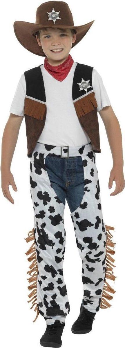 Smiffys Texan Cowboy Kinderkostuum - Jongens - Rodeo - Wild West - Western - Kids - Outfit