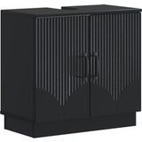 Maison Exclusive meuble sous lavabo HOORN Noir 59,5 x 31,5 x 56 cm
