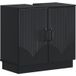 Maison Exclusive meuble sous lavabo HOORN Noir 59,5 x 31,5 x 56 cm