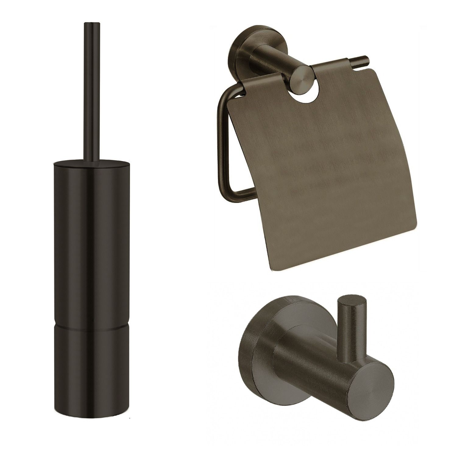 Moya Gunmetal Toiletset - One Pack - RVS