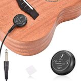 OTraki Akoestische gitaar passieve pick-up, stabiele contactmicrofoon, transducer, zelfklevende volumeregeling, piëzo-plectrums, gemakkelijk versterkende pickups voor akoestische klassieke viool