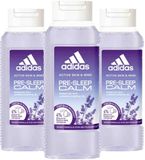 Adidas Shower Gel Active Skin & Mind Pre-sleep Calm W - 3 x 250 ml - Voordeelverpakking