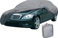 Dunlop Autohoes XL - Beschermhoes Auto Universeel - Auto Hoes 534 x 178 x 120 cm - Afdekhoes met Elastieken Koord en Ringen - Waterdicht voor Binnen en Buiten - Grijs