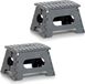 Zeller Marchepied pliable - Lot de 2 - 35 x 22 cm - Gris foncé