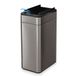 FlinQ Swing Prullenbak - Vuilnisbak met Sensor en Unieke Deksel - Afvalbak met Elegant Design - RVS Afvalemmer - 60 Liter - Carbon Grijs