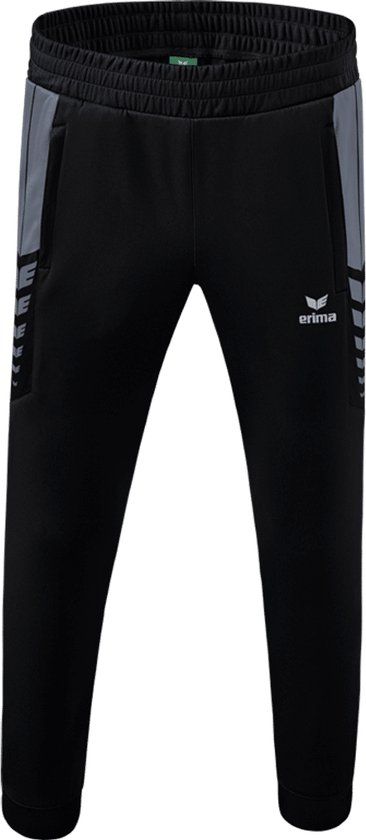 Erima Six Wings Worker Broek Kinderen - Zwart / Slate Grey Maat 152