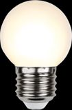 Star Trading Prikkabel Kogellamp E27 1W Extra Warm Wit 2700K Opaal