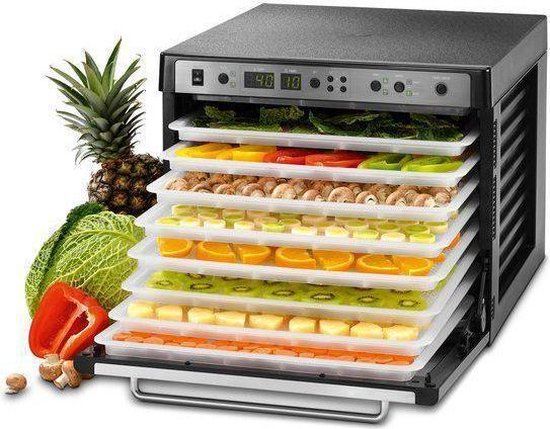 Sedona Combo Dehydrator Voedseldroger met 9 Lades en Dubbele Timer - Zwart
