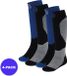 Apollo Skisokken enfant - Unisexe - Multi Bleu - 35/38 - 4-Pack
