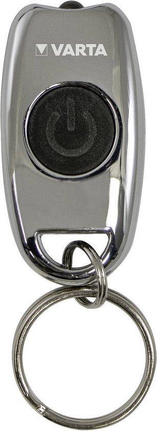 Varta LED Metalen Sleutelhanger Zaklamp - Zilver - 15 lm
