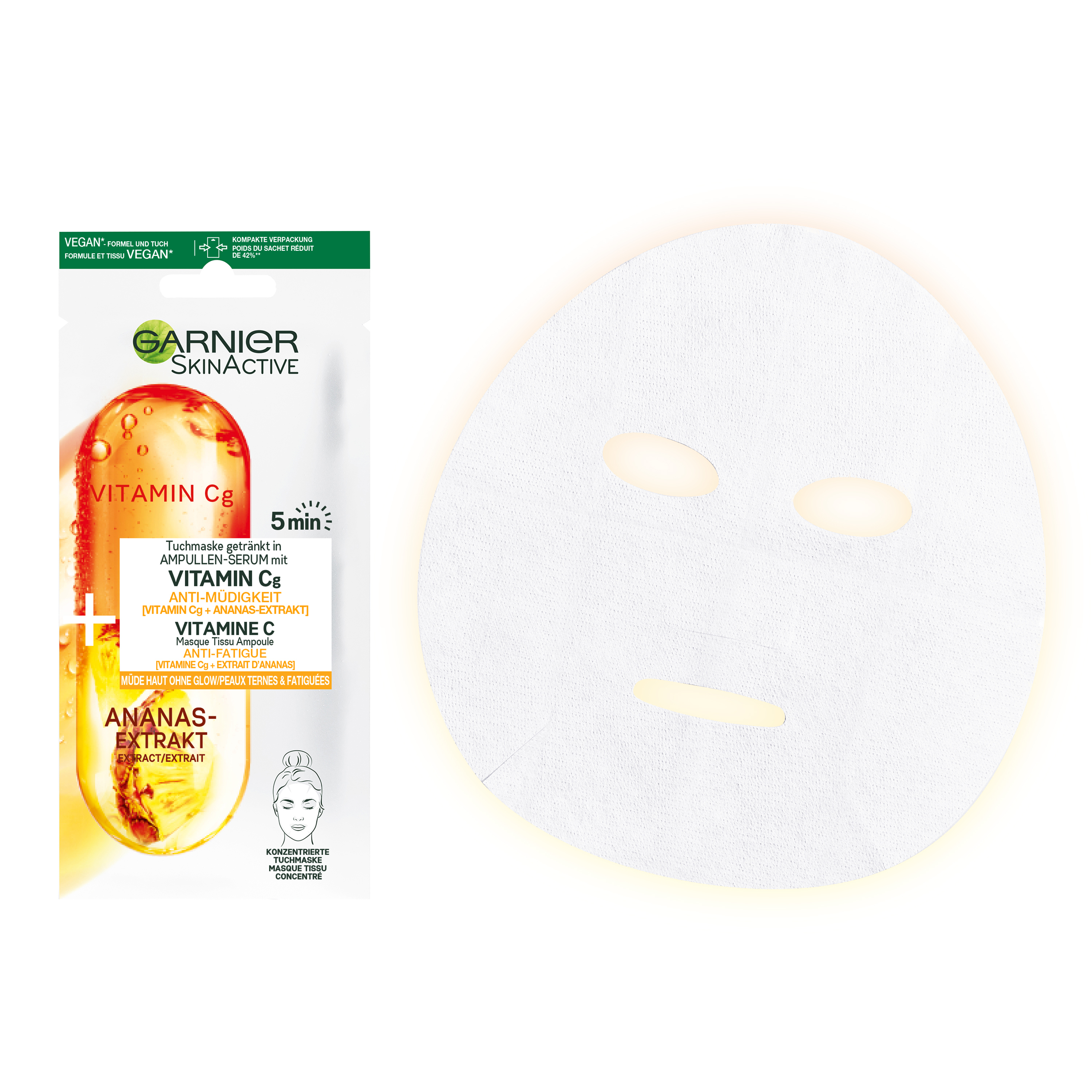 Garnier SkinActive Ampoule masker pineapple