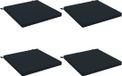 vidaXL 4-Piece Zitkussens SOEST Donkerblauw