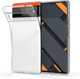 kwmobile telefoonhoesje geschikt voor Google Pixel 6 - Transparant TPU Back Cover
