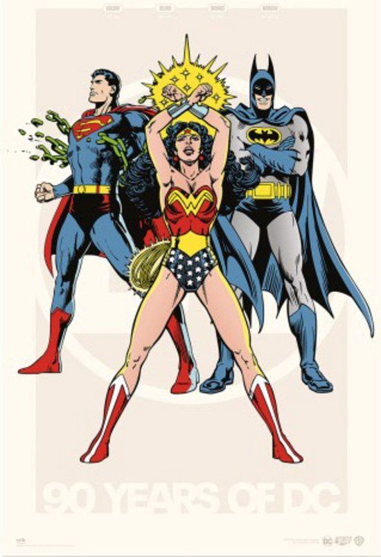 Poster DC Comics 90th Anniversary 61x91,5cm - Paper - Modern