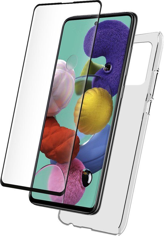 Bigben Connected TPU Anti-Shock Case with 9H Tempered Glass for Samsung Galaxy A51 - Transparent