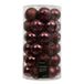 Decoris Kerstballen kunststof d6 cm maroon 37 st